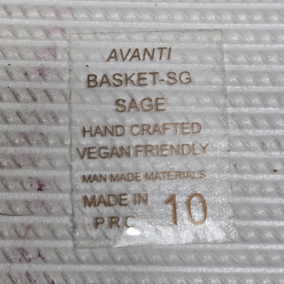 Avanti Basket Sage hand crafted Vegan Slide Sandals. Size 10 - Picture 5 of 5